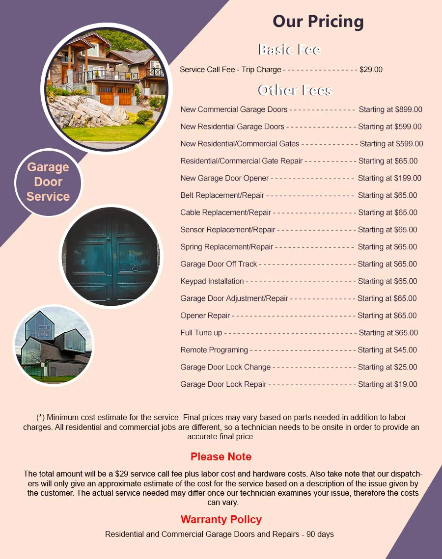 Community Garage Door Service South Houston, TX 713-987-3932